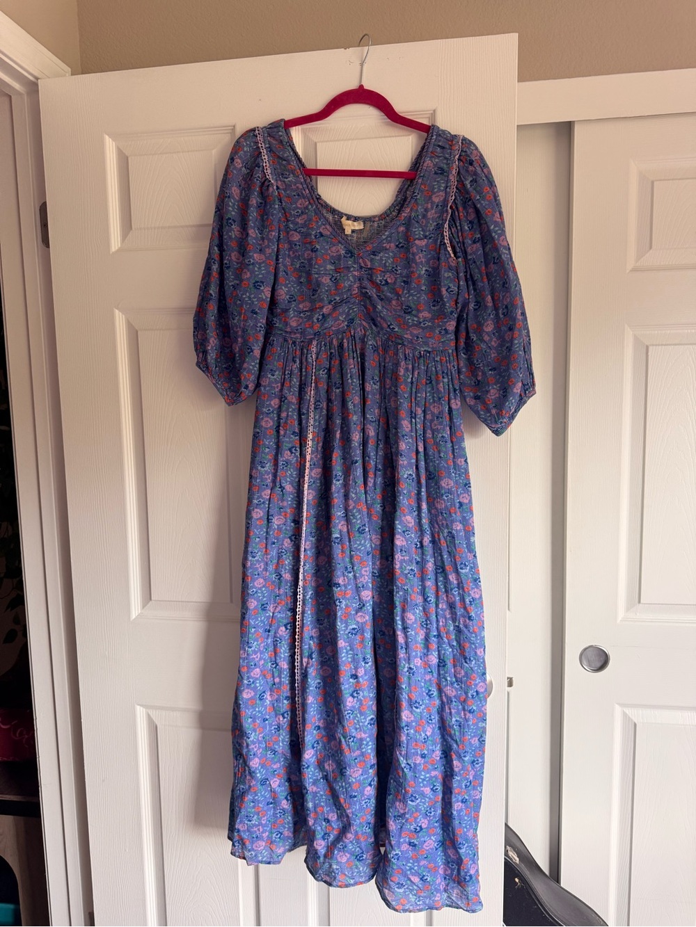 LoveShackFancy Purple Floral Maxi - Picture 2 of 11